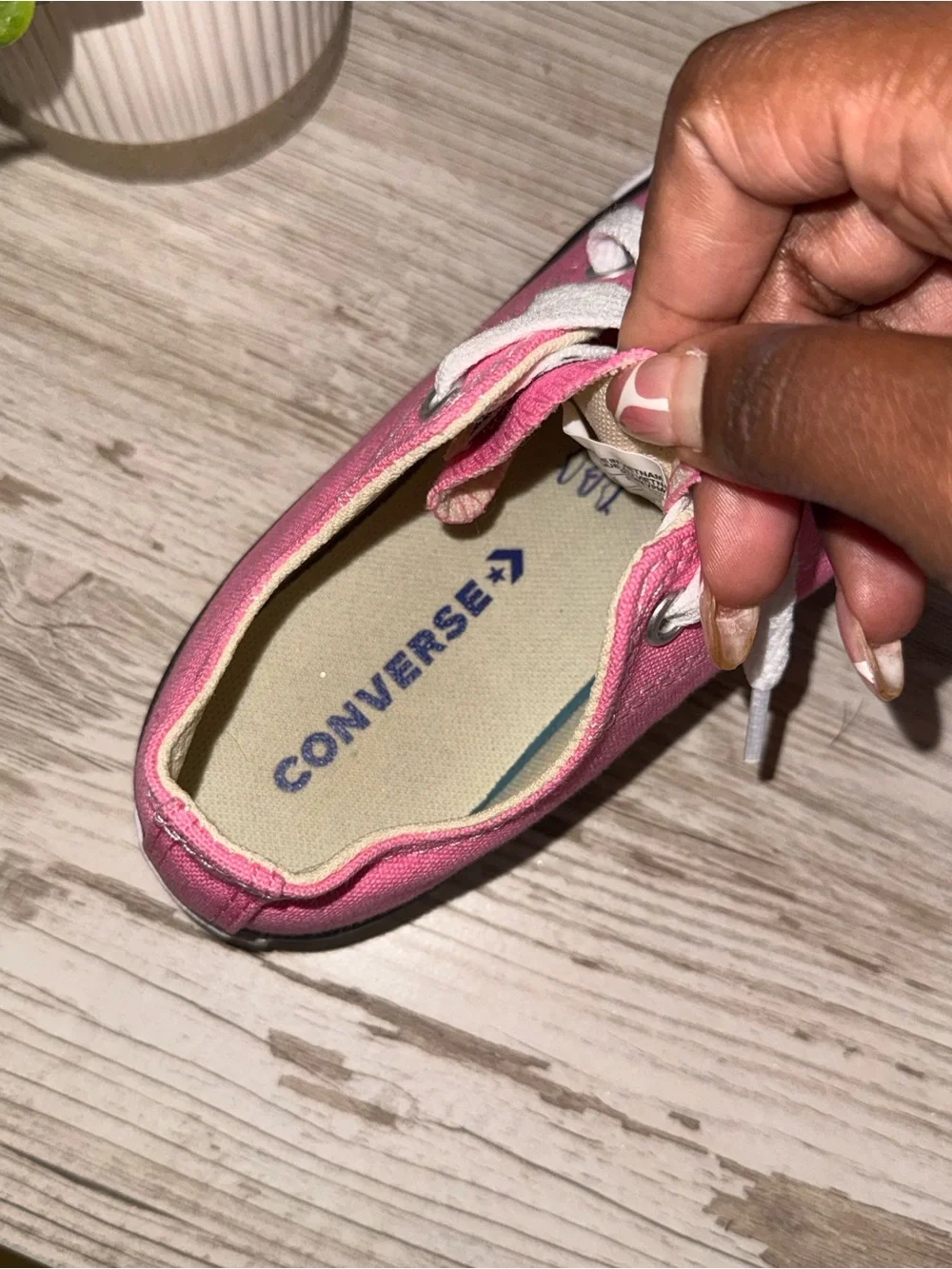Converse Kids Pink Low-Top Canvas Sneakers